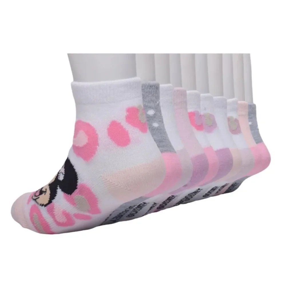 DISNEY JUNIOR MINNIE TODDLER ANKLE SOCKS